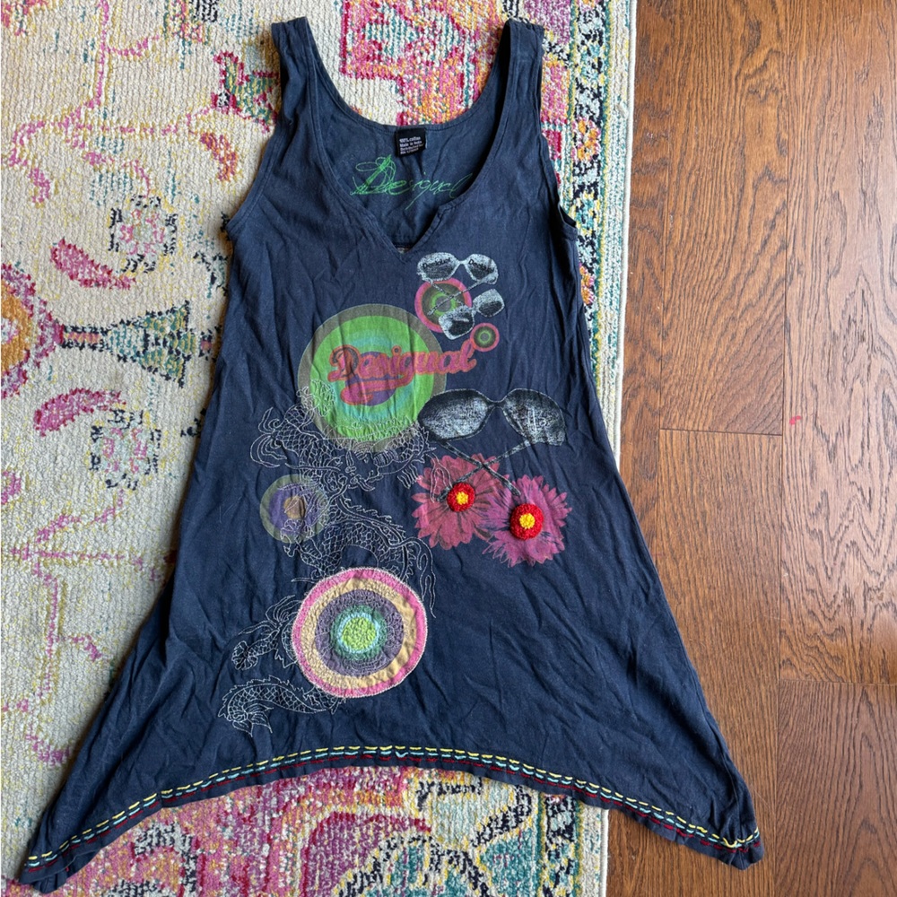 DESIGUAL Floral Tunic Tank